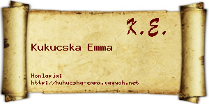 Kukucska Emma névjegykártya